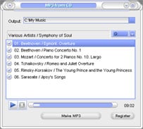 Screenshot of CopyAudioCD