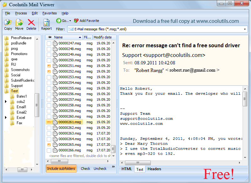 Windows 10 Coolutils Mail Viewer full