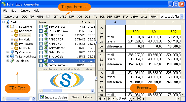 XML  CSV