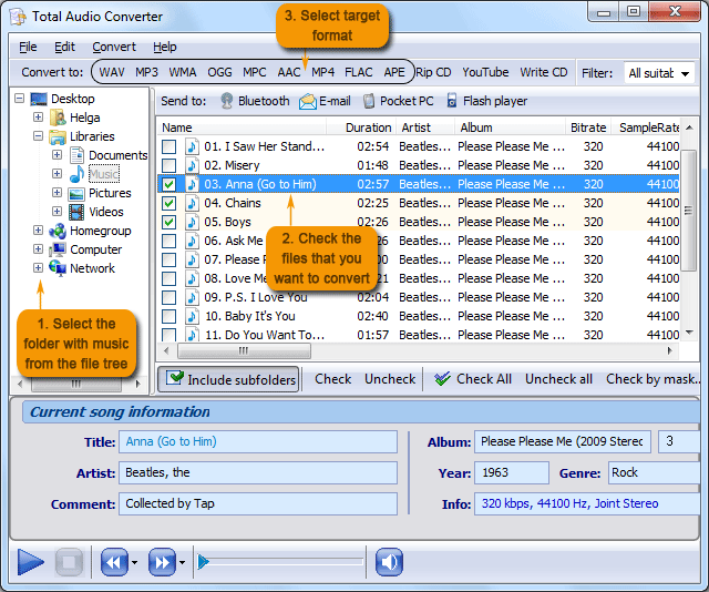 convert flac to mp3