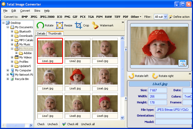 Convert RAW to TIFF