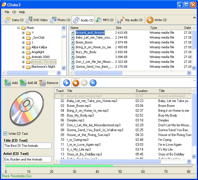 Burn CD ScreenShot 3