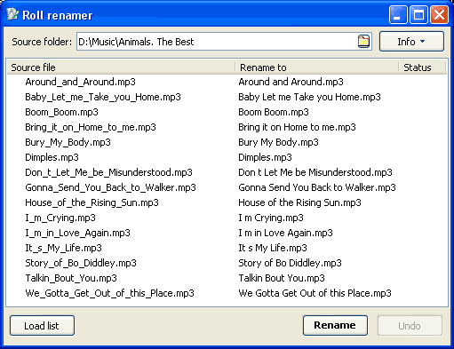 List Renamer ScreenShot 1