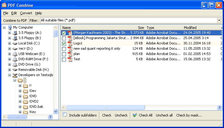 PDF Combine ScreenShot 1
