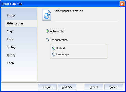 Prints DWG, DXF, PLT and other CAD files in batches via GUI or command line.