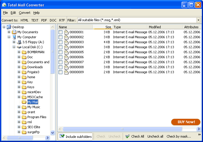 Total Mail Converter ScreenShot 1