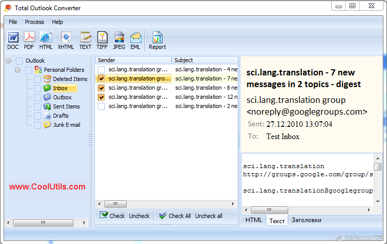 Total Outlook Converter - 邮件批量转换软件丨“反”斗限免
