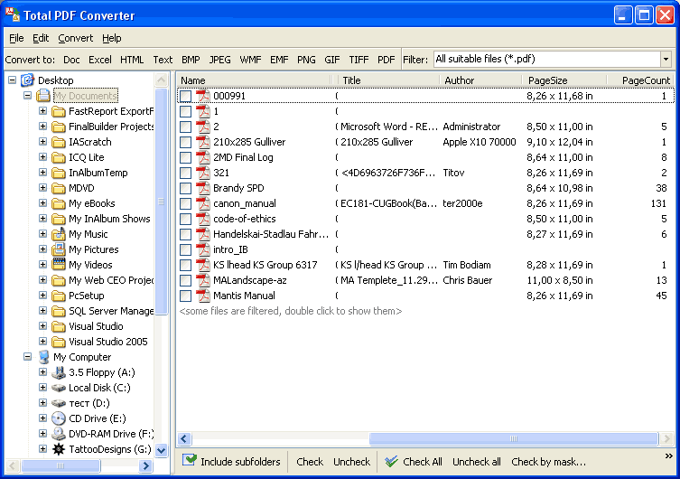 Total PDF to DXF Converter ScreenShot 1