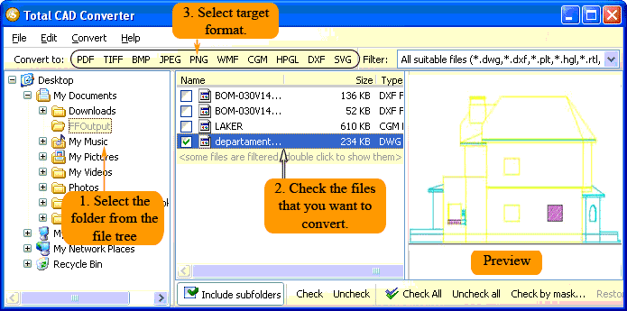 Convertir DXF en SVG