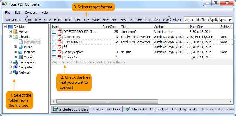convert PS to WMF in batch