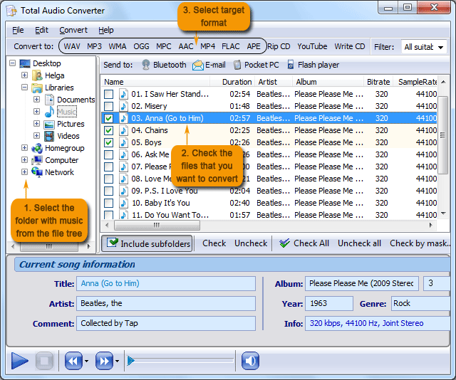 Convert MP3 to AAC