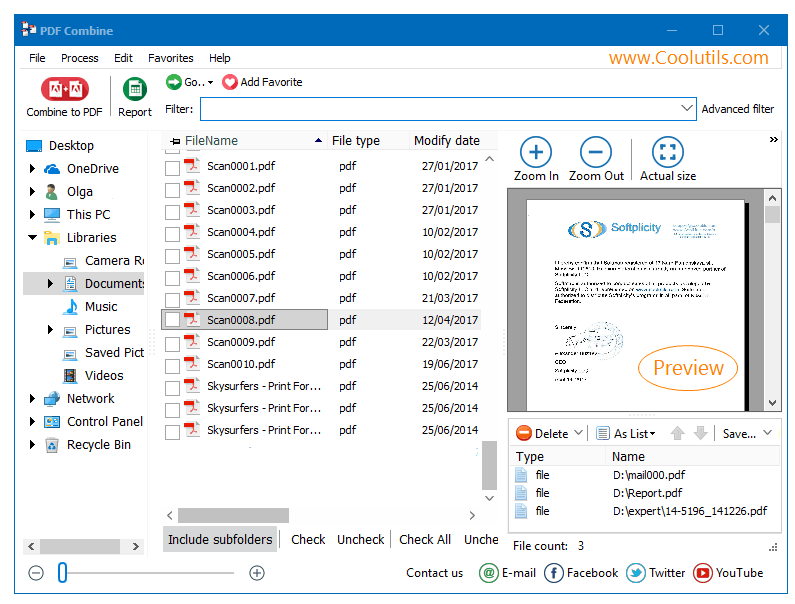 merge PDF files