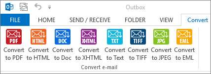 save outlook email as html