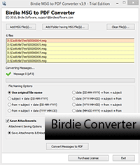 birdie msg to pdf converter