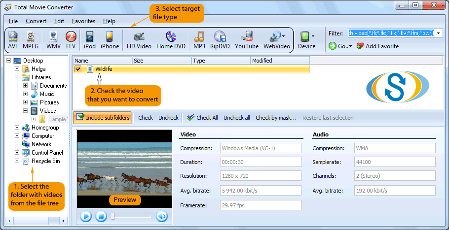 convert XVID to MPEG4