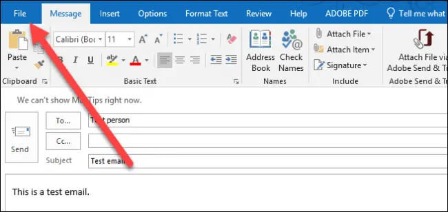 Outlook إلى PDF