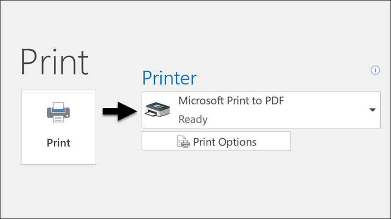 طباعة إلى PDF