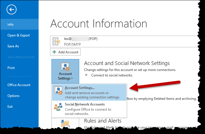 outlook account settings file location