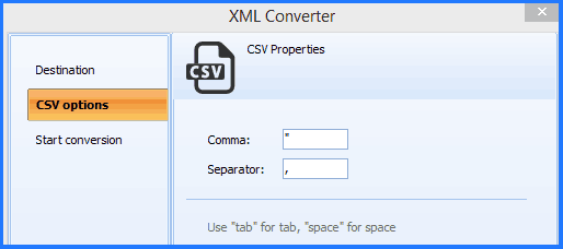 xml to csv