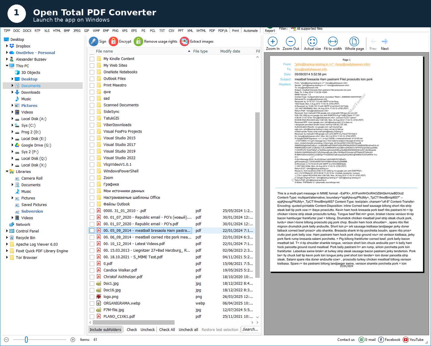 Step 1: Open Total PDF Converter