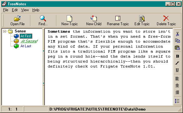 Tree Notes: notes manager and personal organizer